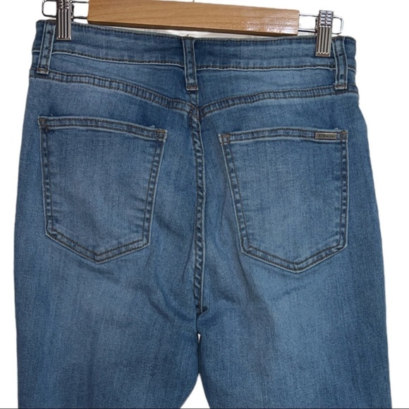 STS BLUE ALICIA MOM JEAN RAW HEM HIGH RISE WOMEN’S SIZE 28 DENIM BLUE JEANS - Picture 7 of 16